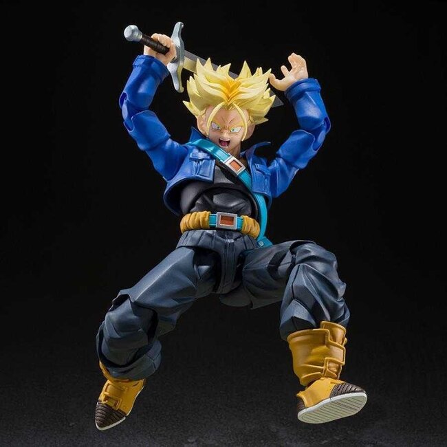 Dragon Ball Z SH Figuarts Actionfigur Super Saiyan Trunks, der Junge aus der Zukunft, 14 cm