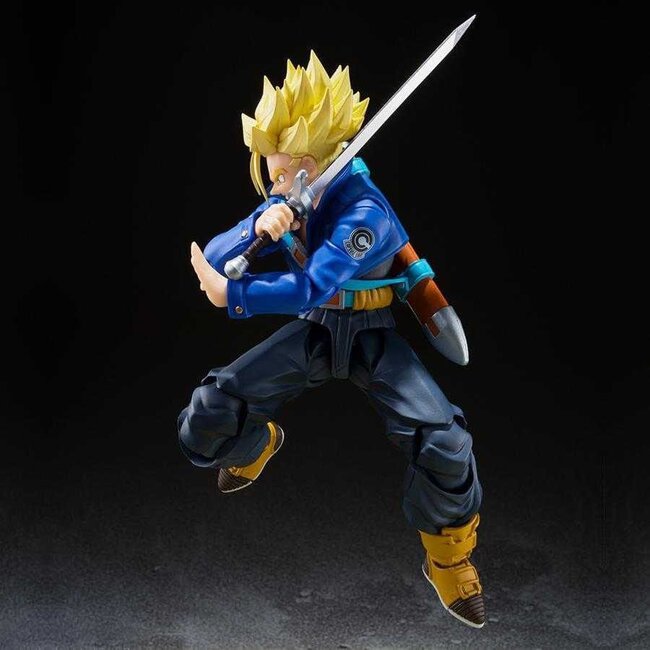 Dragon Ball Z SH Figuarts Actionfigur Super Saiyan Trunks, der Junge aus der Zukunft, 14 cm