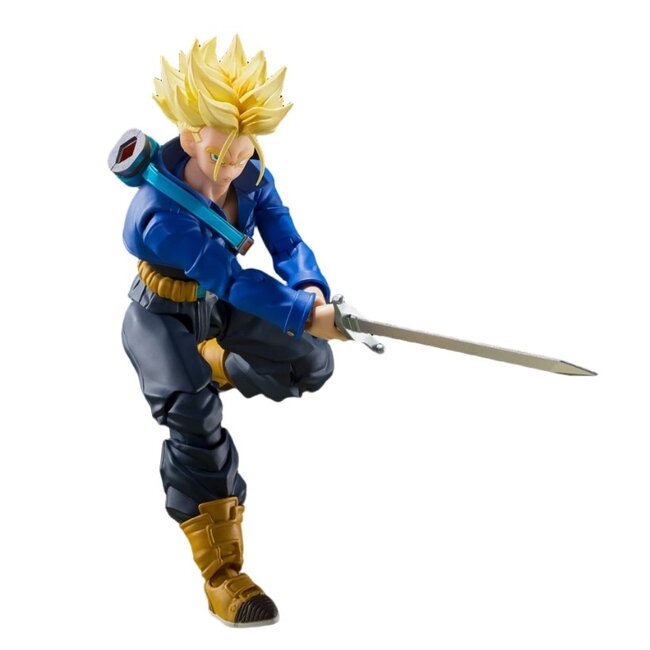 Dragon Ball Z SH Figuarts Actionfigur Super Saiyan Trunks, der Junge aus der Zukunft, 14 cm