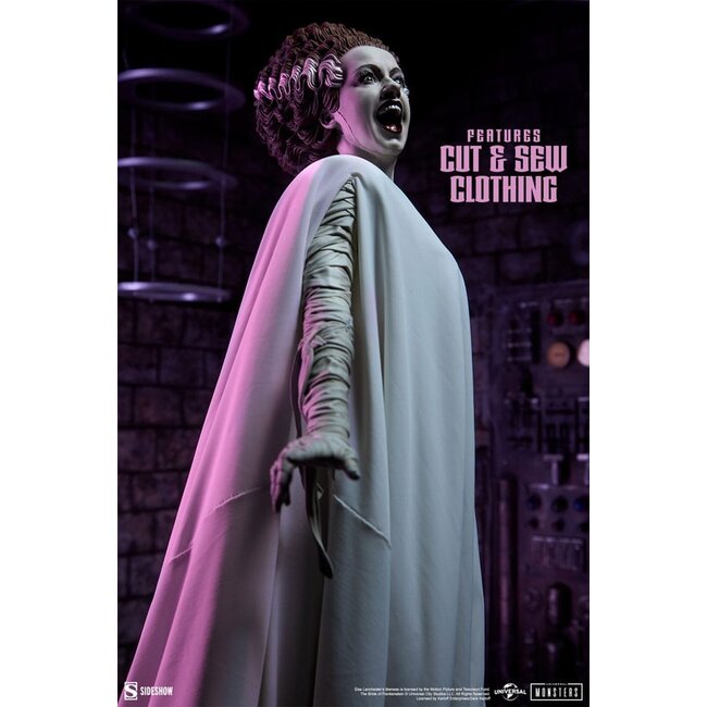 Braut von Frankenstein – Premium-Format-Statue aus verschiedenen Materialien – Die Braut von Frankenstein (Stoffkostüm) – 55 cm