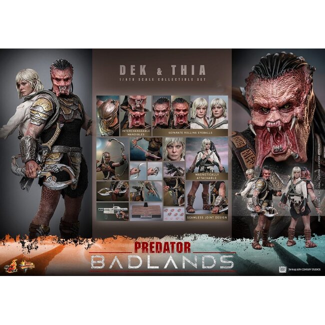 Predator: Badlands Movie Masterpiece Action Figure 1/6 Dek & Thia 30 cm