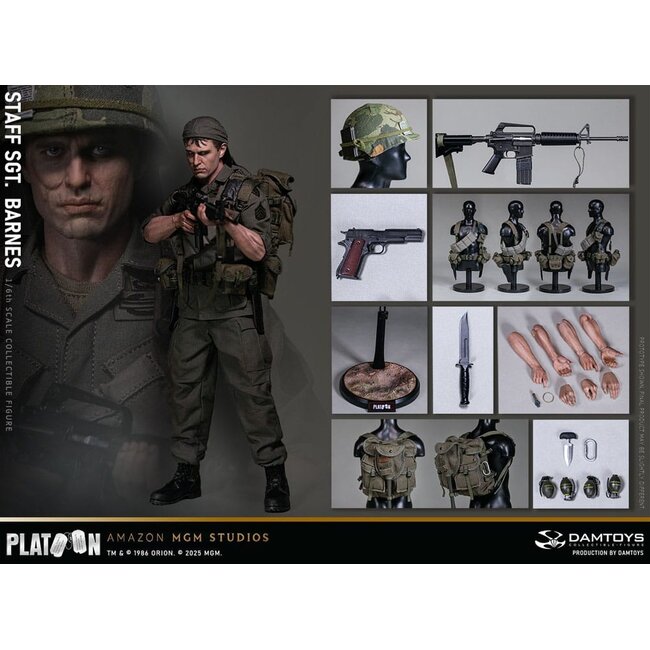 Platoon Actionfigur 1/6 Stabsfeldwebel Barnes 30 cm