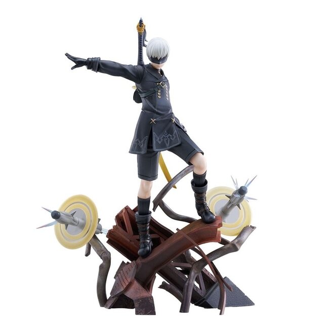 NieR:Automata Ver1.1a PVC Statue 1/7 YoRHa No. 9 Type S Covering Fire 31 cm