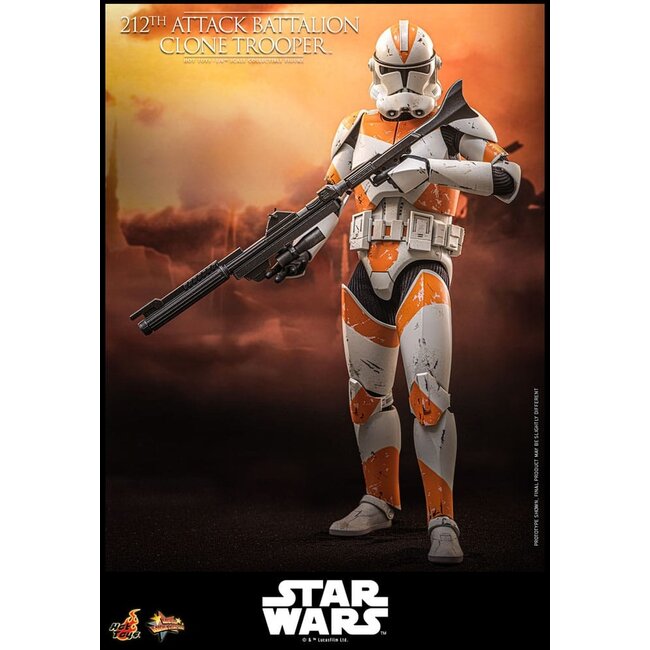 Star Wars: The Clone Wars Action Figure 1/6 212th Attack Battalion Clone Trooper 30 cm