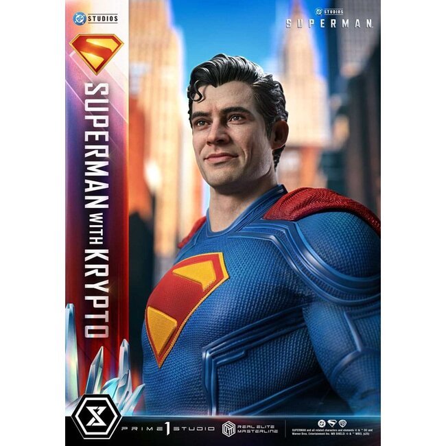 Superman (2025) Real Elite Masterline Series Statue 1/3 Superman mit Krypto 95 cm