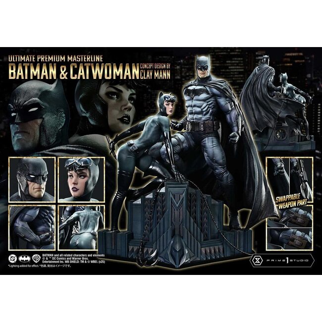 DC Comics Ultimate Premium Masterline Series Statue 1/4 Batman & Catwoman (Konzeptdesign von Clay Mann) 56 cm