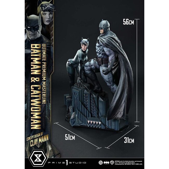 DC Comics Ultimate Premium Masterline Series Statue 1/4 Batman & Catwoman (Konzeptdesign von Clay Mann) 56 cm