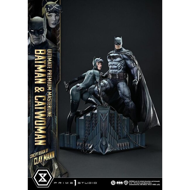 DC Comics Ultimate Premium Masterline Series Statue 1/4 Batman & Catwoman (Konzeptdesign von Clay Mann) 56 cm