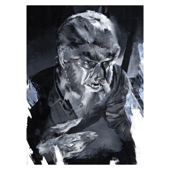 Sideshow Collectibles Kunstdruck „Der Wolfsmensch“ von Chris Valentine, 41 x 31 cm – ungerahmt