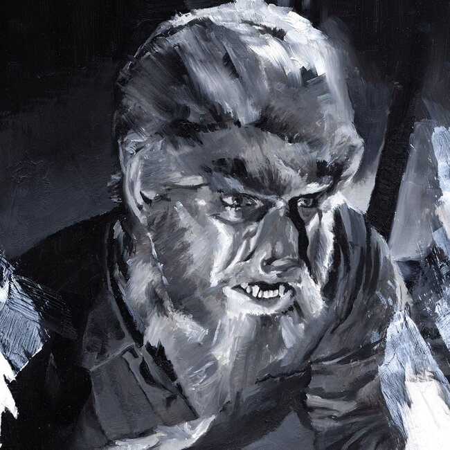 Kunstdruck „Der Wolfsmensch“ von Chris Valentine, 41 x 31 cm – ungerahmt