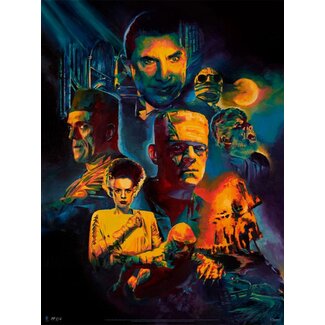 Sideshow Collectibles Universal Monsters Art Print Collage by Chris Valentine 61 x 46 cm - unframed