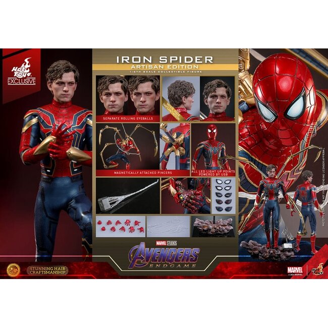 Avengers: Endgame Movie Masterpiece Action Figure 1/6 Iron Spider Artisan Edition 28 cm