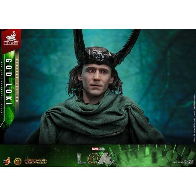 Loki DX Actionfigur 1/6 God Loki Artisan Edition Hot Toys Exklusiv 31 cm