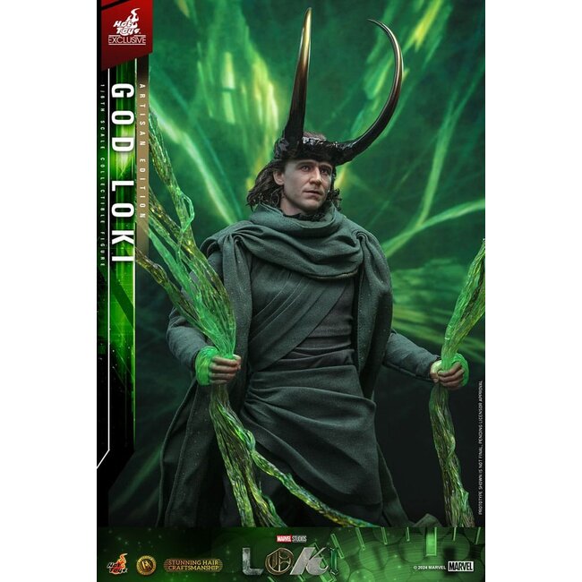 Loki DX Action Figure 1/6 God Loki Artisan Edition Hot Toys Exclusive 31 cm