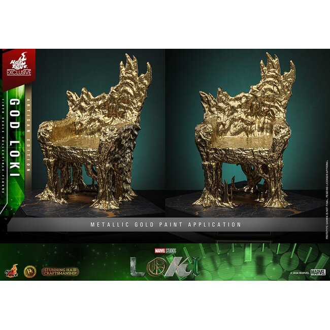 Loki DX Actionfigur 1/6 God Loki Artisan Edition Hot Toys Exklusiv 31 cm