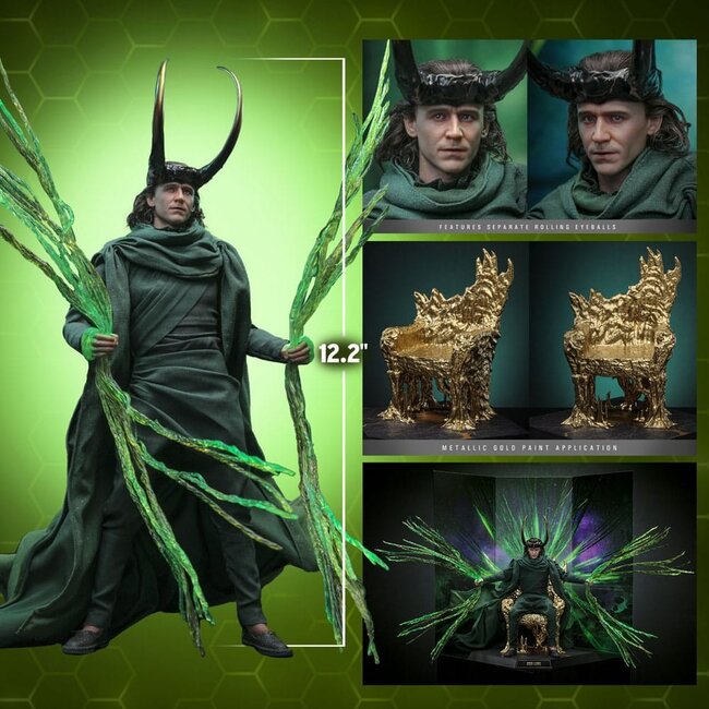 Loki DX Action Figure 1/6 God Loki Artisan Edition Hot Toys Exclusive 31 cm