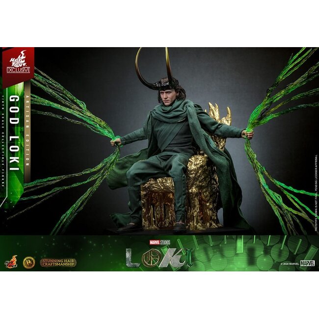 Loki DX Actionfigur 1/6 God Loki Artisan Edition Hot Toys Exklusiv 31 cm