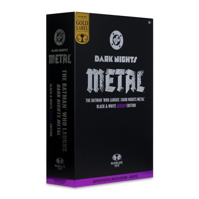 DC Multiverse Actionfigur: Der Batman, der lacht (Schwarzweiß mit Akzent) (Gold Label) 18 cm