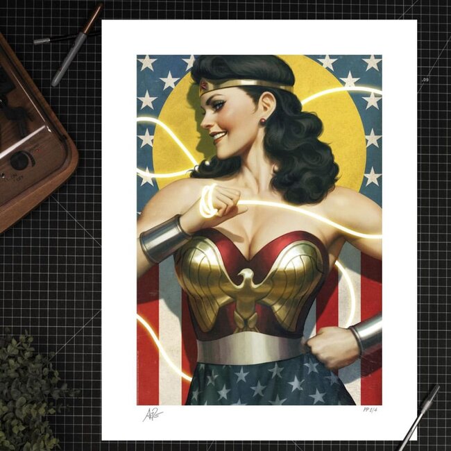 DC Comics Kunstdruck Wonder Woman: Neue Geschichte des DC-Universums 61 x 46 cm - ungerahmt