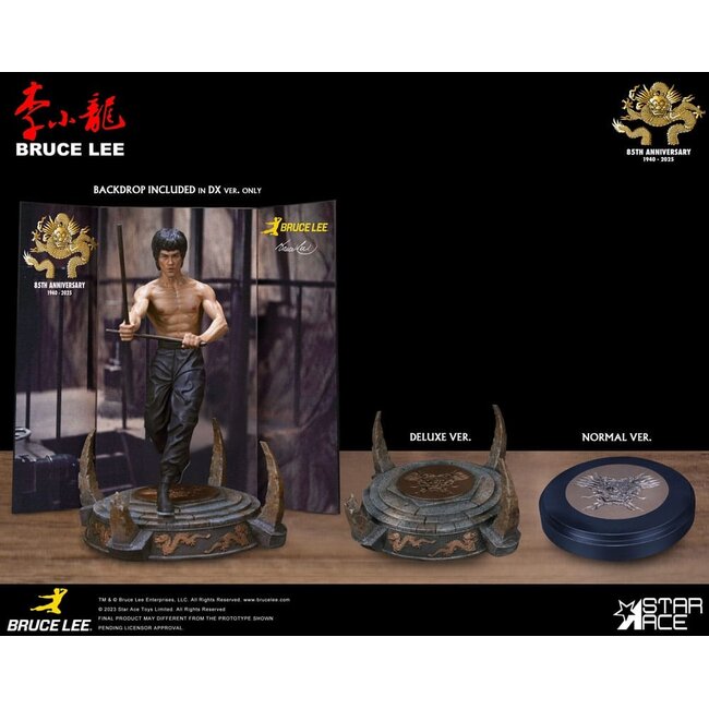 Enter the Dragon Movie Statue 1/6 Bruce Lee Kali Sticks Fight Normal Basement Version 30 cm
