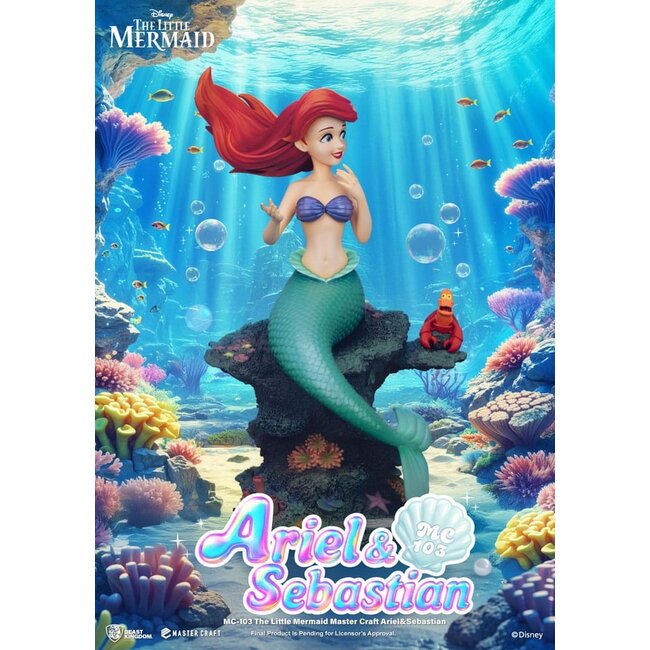 The Little Mermaid Master Craft Statue Ariel & Sebastian 42 cm