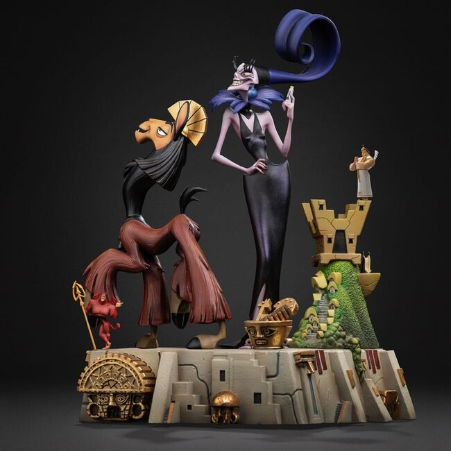 Ein Königreich für ein Lama – Deluxe-Statue im Maßstab 1:10: Kuzko & Yzma, 28 cm