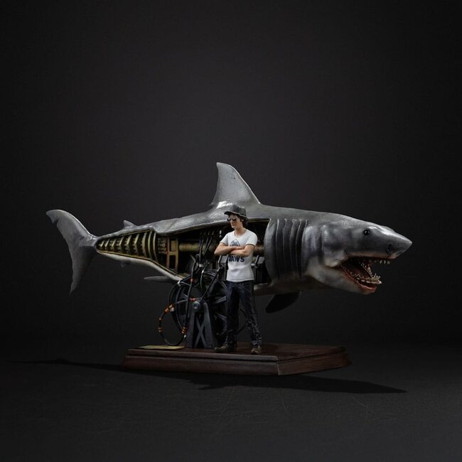 Jaws Deluxe-Statue im Maßstab 1:10, Steven Spielberg, 50. Jubiläum von Jaws, 27 cm