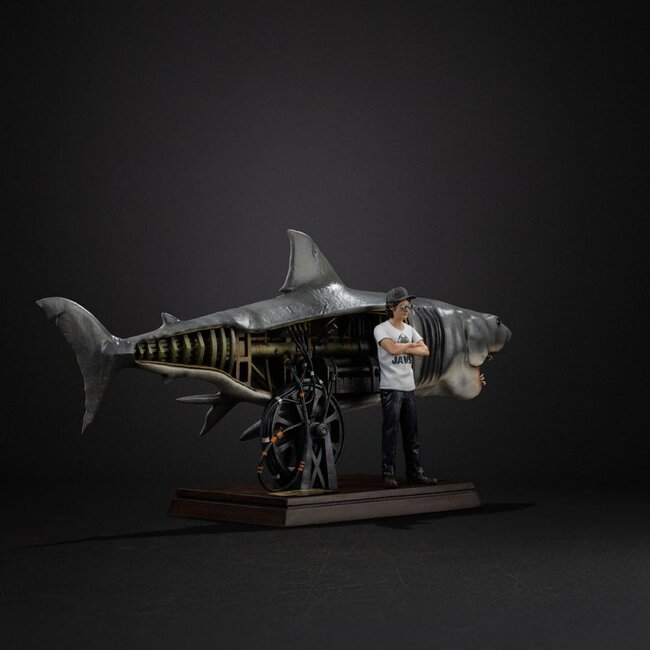Jaws Deluxe-Statue im Maßstab 1:10, Steven Spielberg, 50. Jubiläum von Jaws, 27 cm