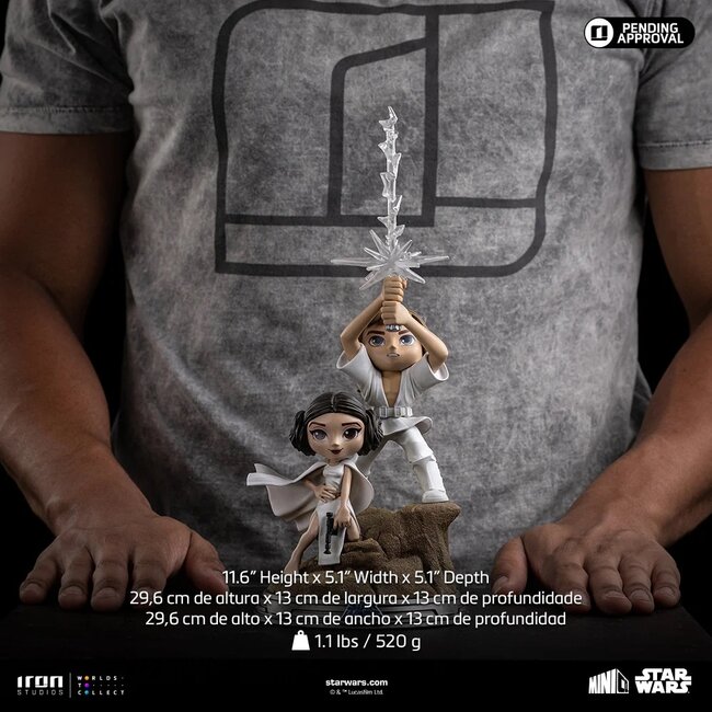 Star Wars Mini Co. PVC Figure Luke & Leia 30 cm