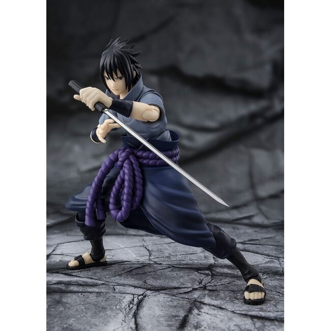 Naruto SHFiguarts Actionfigur Sasuke Uchiha, Einzelgänger-Shinobi, 15 cm