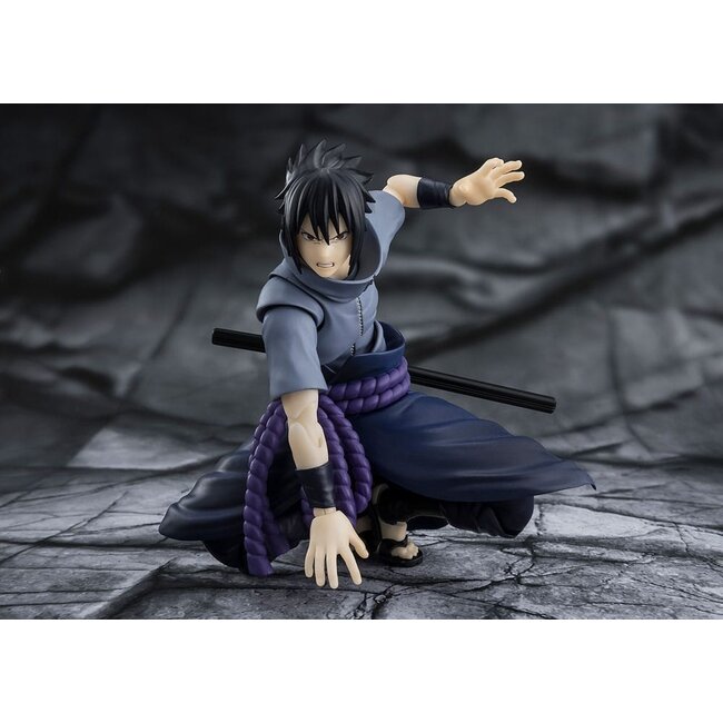 Naruto SHFiguarts Actionfigur Sasuke Uchiha, Einzelgänger-Shinobi, 15 cm