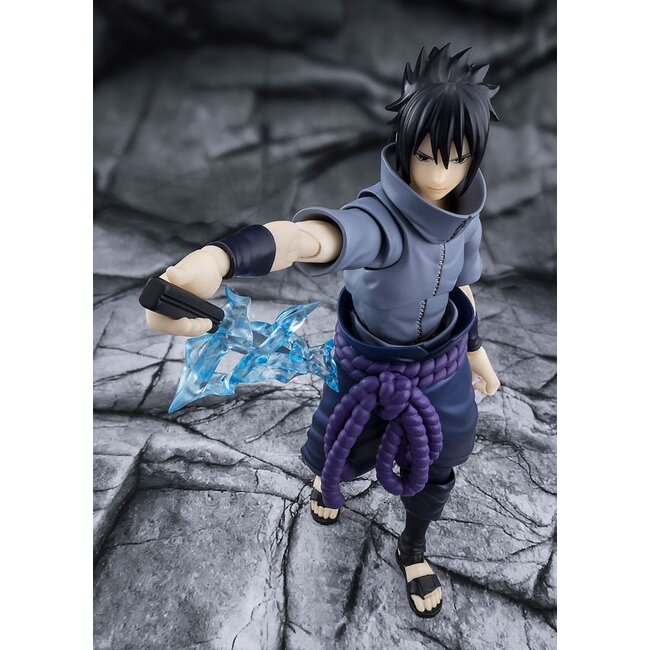 Naruto SHFiguarts Actionfigur Sasuke Uchiha, Einzelgänger-Shinobi, 15 cm
