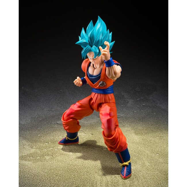 Dragon Ball Super SHFiguarts Actionfigur Super Saiyan God Super Son Guko (Blaue Kraft, die Grenzen überschreitet) 15 cm