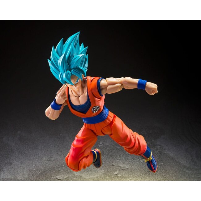 Dragon Ball Super SHFiguarts Actionfigur Super Saiyan God Super Son Guko (Blaue Kraft, die Grenzen überschreitet) 15 cm