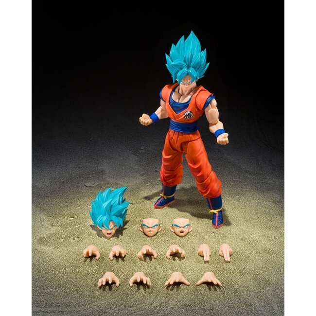 Dragon Ball Super S.H.Figuarts Action Figure Super Saiyan God Super Son Guko (Blue power transcending Limits) 15 cm