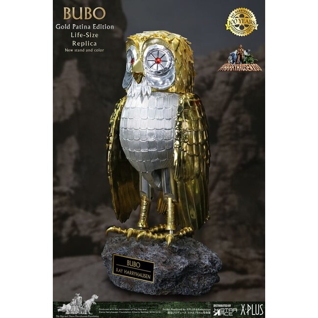 Clash of the Titans Statue Ray Harryhausens Bubo Gold Patina Edition Deluxe Ver. 34 cm