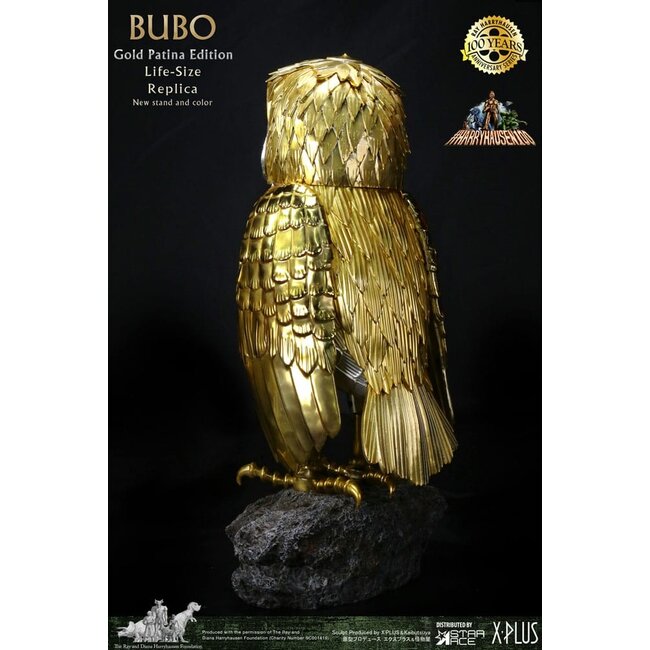 Clash of the Titans Statue Ray Harryhausens Bubo Gold Patina Edition Deluxe Ver. 34 cm
