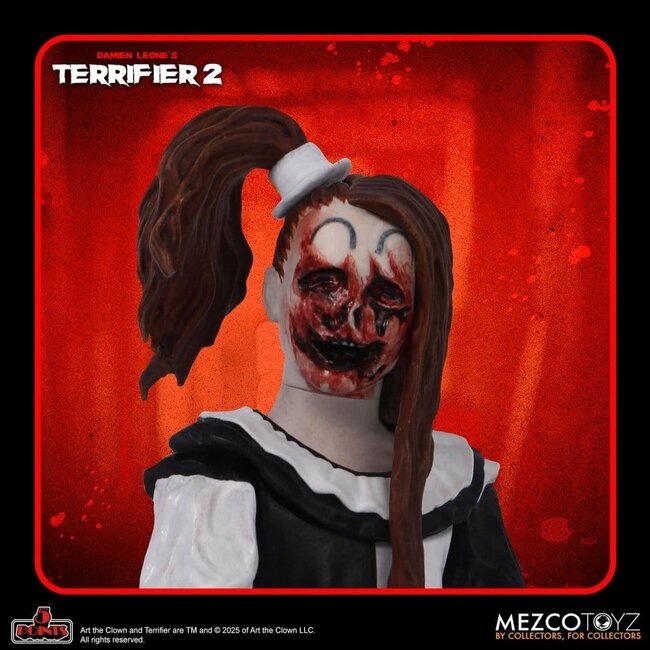 Terrifier 2 5 Points Action Figures Set Art & Little Pale Girl 10 cm