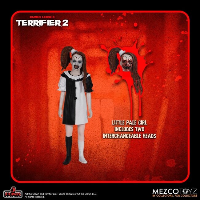Terrifier 2 5 Points Action Figures Set Art & Little Pale Girl 10 cm
