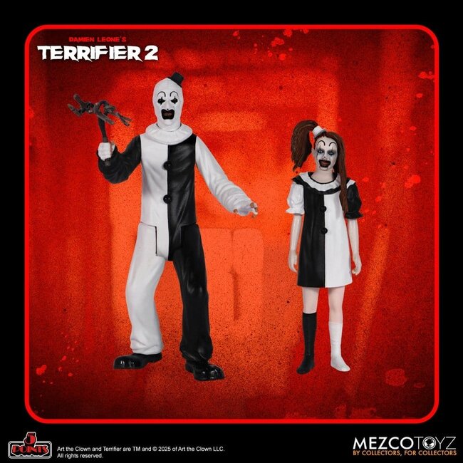 Terrifier 2 5-Punkte-Actionfiguren-Set Art & Kleines blasses Mädchen 10 cm