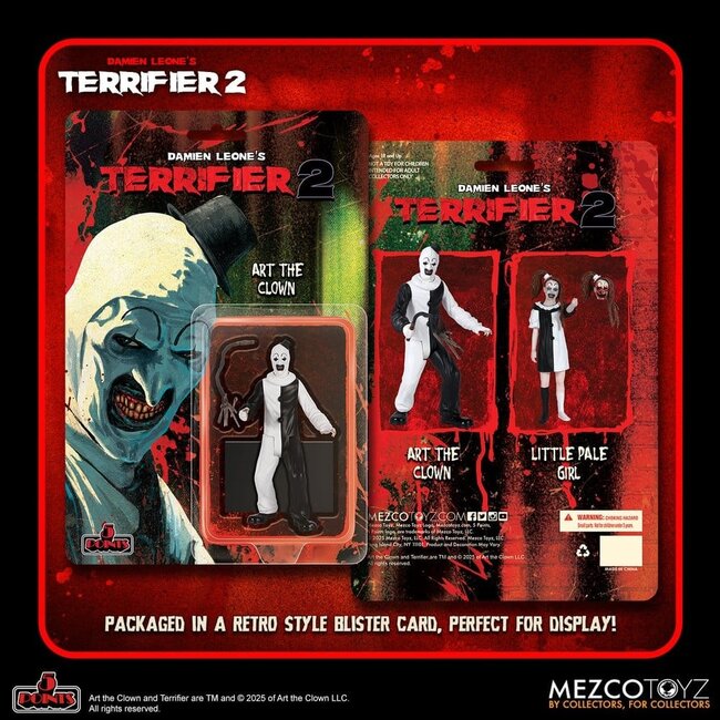 Terrifier 2 5-Punkte-Actionfiguren-Set Art & Kleines blasses Mädchen 10 cm