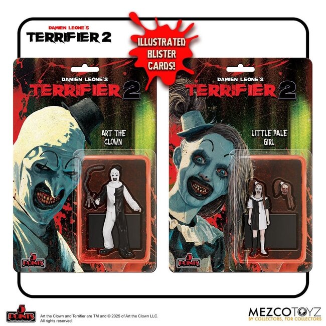 Terrifier 2 5-Punkte-Actionfiguren-Set Art & Kleines blasses Mädchen 10 cm