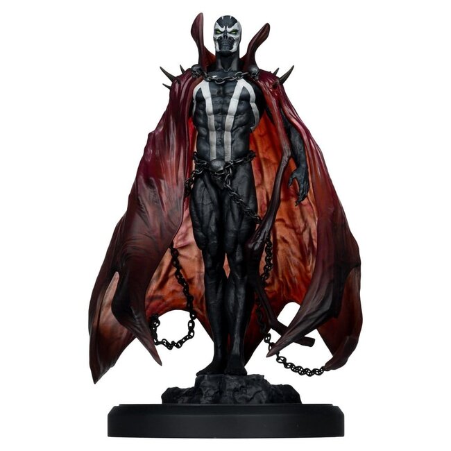 Spawn-Statue, schwarz-weiß-rot, Maßstab 1:10, hergestellt von Puppenspieler Lee, 23 cm