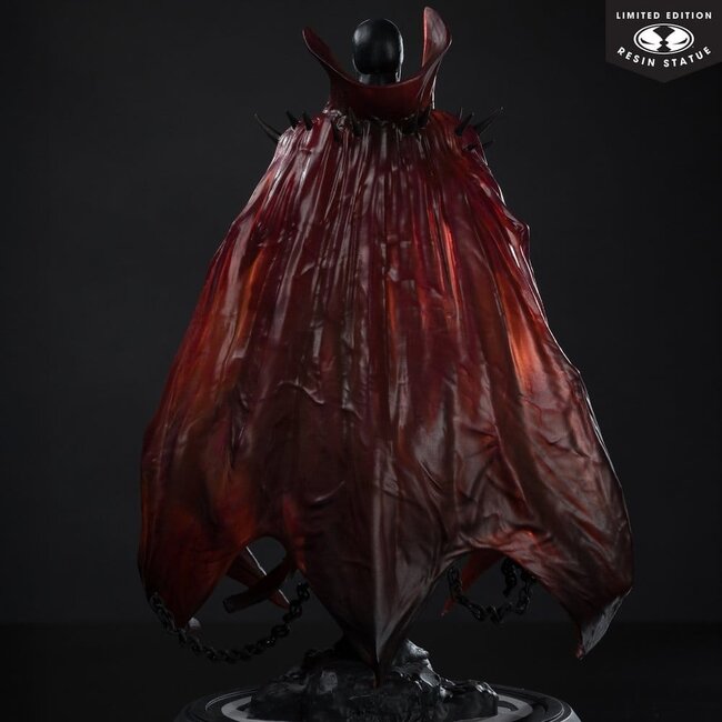 Spawn-Statue, schwarz-weiß-rot, Maßstab 1:10, hergestellt von Puppenspieler Lee, 23 cm