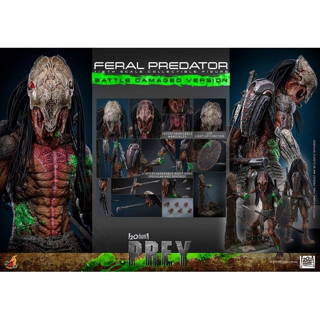 Prey Actionfigur 1/6 Wilder Predator (Kampfbeschädigte Version) 37 cm