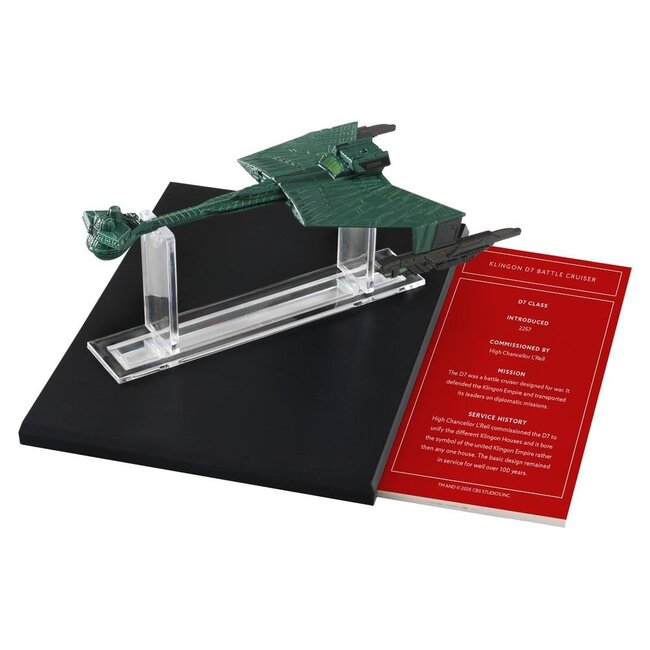 Star Trek Library Die-Cast Klingon D7 Battle Cruiser 10 cm