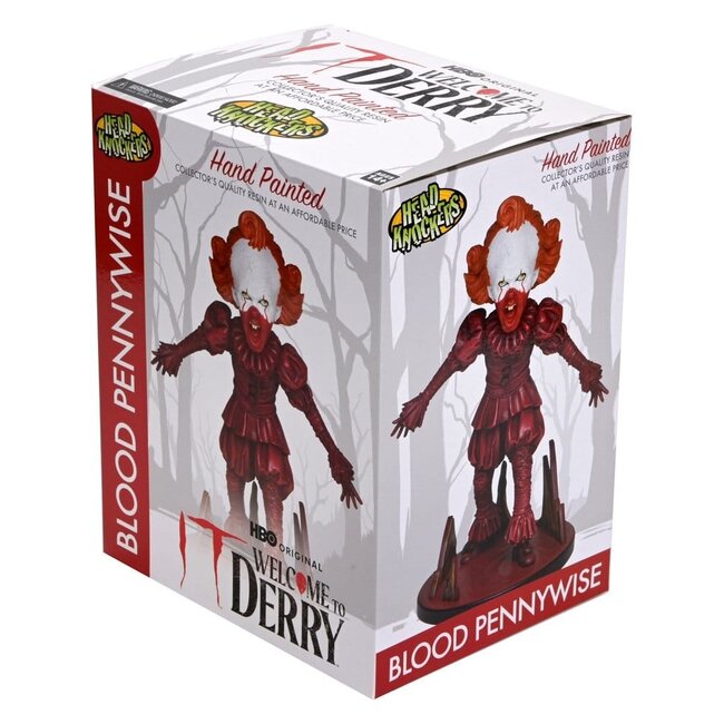 Es: Willkommen in Derry Head Knocker Blood Pennywise 19 cm