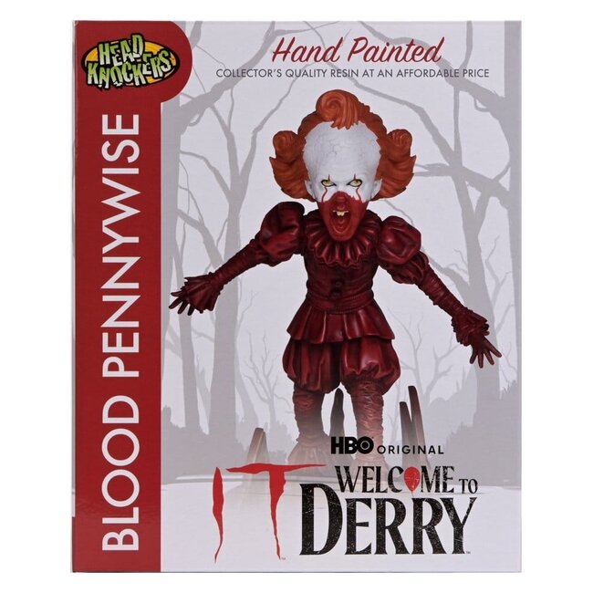 Es: Willkommen in Derry Head Knocker Blood Pennywise 19 cm