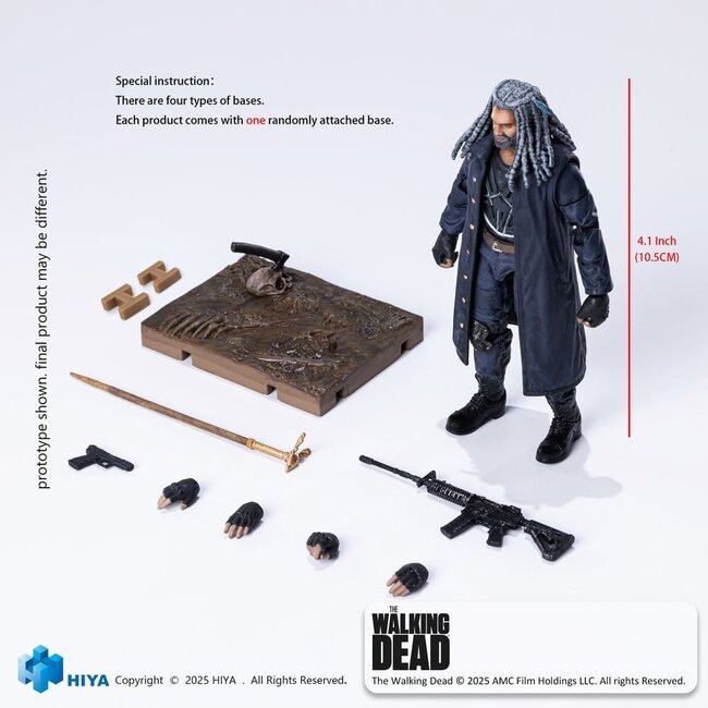 Hiya Toys The Walking Dead Exquisite Mini Series  Actionfigur 1/18 Ezekiel 11 cm