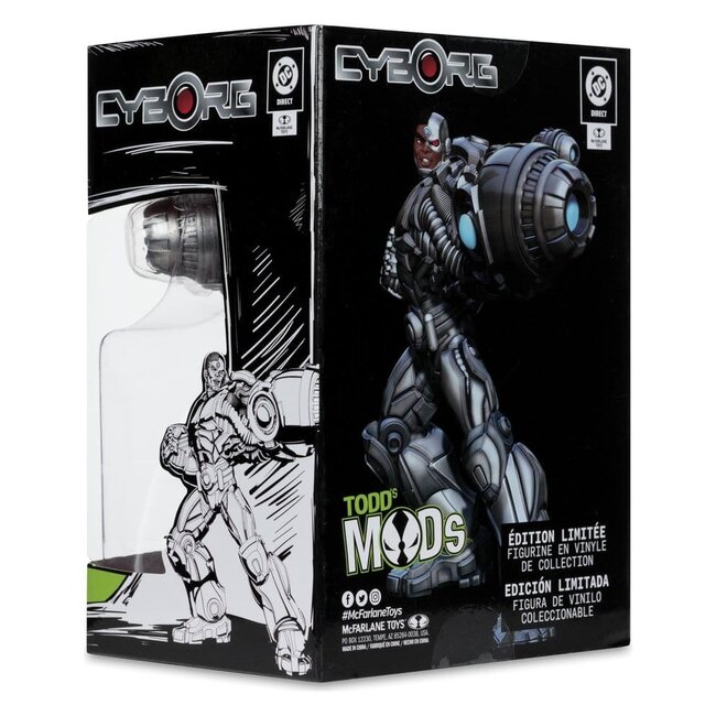 DC Direct Sammler-Vinylstatue Cyborg 12 cm
